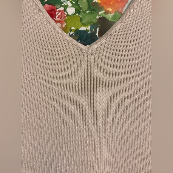 The Workshop Ribbed V-Neck Tank - Picture 6 of 13